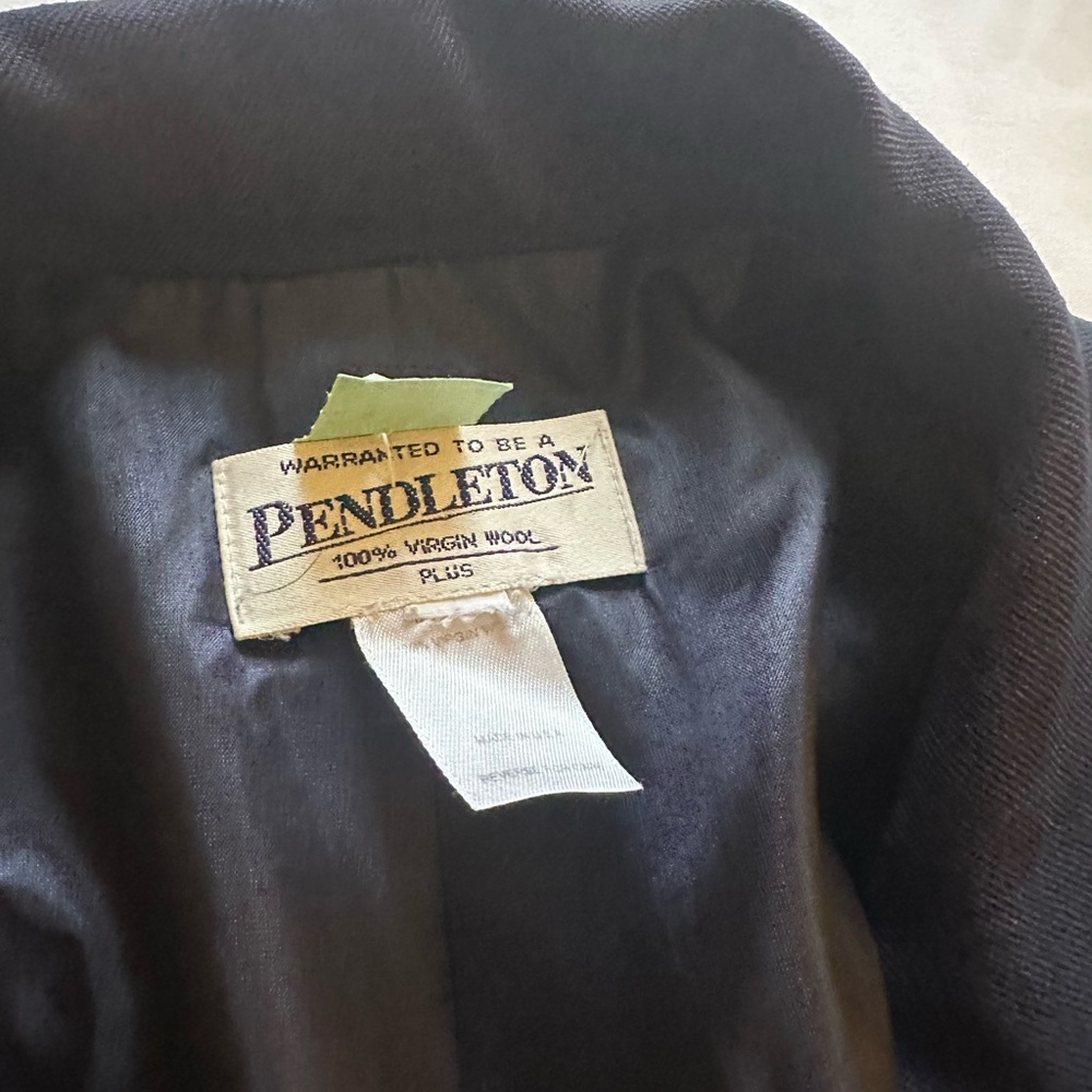 Pendleton 100% Wool Navy Blazer Jacket Plus Size … - image 5